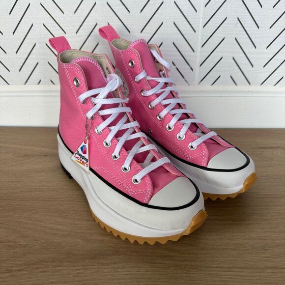 ⭐Converse Run Star Hike Hi Converse 9.5 Mens Shoes Platform Pink Sneaker A08735C - Picture 2 of 10